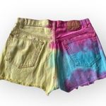 Levi's Vintage: ® ★ Red Tab 501’s® ★ Ripped Tie Dye Cut Off Festival Denim Shorts Photo 14