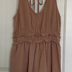 One Clothing EUC |  LA women’s ruffle‎ shorts romper — medium Photo 0