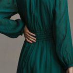 Anthropologie The Somerset Deep-V Long Sleeve Romper, Size XS Photo 1