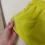 Lululemon hotty hot lined Women's Vibrant Yellow Athletic Shorts size 4 Photo 1