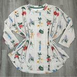 Tuckernuck  Floral Crewneck Sweatshirt Blouse Oversized Comfy Size M/L Photo 0