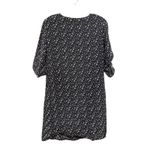 Amour Vert Julianne Floral 100% Silk Shift Mini Dress Size XS Blue Slit Sleeve Photo 3