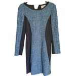 Tuckernuck Sea NY Wool Tweed Sheath Dress 4 Blue Career Designer Dark Academia Photo 1