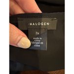 Halogen  Shirt Women 3X Black Chiffon Cross Front Long Sleeve Blouse‎ NWT Gothic Photo 7