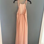 Show Me Your Mumu Show Me You Mumu Light Pink Chiffon Lined Maxi Dress, Low Back Photo 4