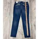White House | Black Market White‎ House Black Market The Skinny Ankle Jeans Size 6R Snakeskin Trim Photo 7