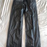 SheIn Black Leather Pants Faux Straight Leg Photo 2