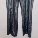 Wild Fable Women's Black Faux Leather High Waisted Straight Leg Pants size 14 Photo 4