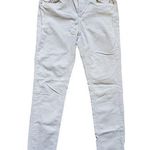 Kensie Jeans Women 6/28 Effortless Ankle Mid Rise White Stretch Comfort Corduroy Photo 0