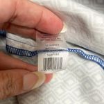 Vince Camuto  Cobalt Blue White Diamond Geometric Pull On Ankle Length Pants Photo 8