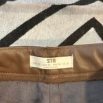 Stradivarius Brown Leather Pants Photo 2
