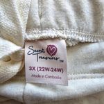 secret treasures Cream White Shorts Pullon Drawstring Pants NWT Plus 3XL 22W-24W Photo 6