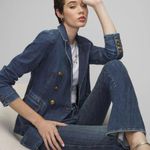 Martin + Osa Indigo Wide Leg Jeans Blue Size 12 Photo 0