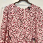 AFRM Monna Mini Floral Casual Dress Side Cut Outs Pink Sold on Revolve Sz S Photo 5