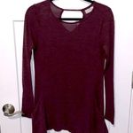 Maurice's Burgundy Pocketed Tunic Photo 0