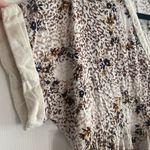 White Birch  blouse cheetah‎ animal print floral size L Photo 4