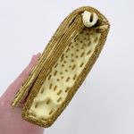 Vintage 80s 90s Gold Yellow Beaded Clutch Shoulder Bag Evening Glam Formal Photo 4