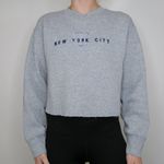 Fruit of the Loom New York Embroidered Cropped Sweatshirt Photo 1