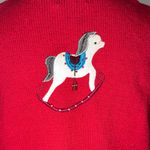 Designers Originals Vintage Festive Red Holiday Ugly Christmas Sweater Vest 1X Photo 5