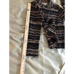 Coldwater Creek Woman’s  Striped Brown Jacket M Long Sleeve Open Button Collared Photo 8