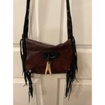 Jimmi Wz Small  Natural Leather Handmade Western Fringe Crossbody Bag Photo 1