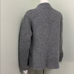 Fisherman out of Ireland merino wool gray button front wrap sweater size large Photo 11