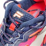 FILA  Navy And Coral Stellaray Leather Upper Athletic Running Shoes, Size 7.5 Photo 7