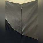 Ralph Lauren Lauren  Navy Blue Black Long Sleeve Dress Faux Leather Detail Size 8 Photo 3