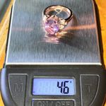 Natural Rose de France Amethyst Sterling Silver Ring Purple Photo 7