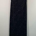 Vintage 90's DW3 Women's Illusion Velour Floral Sleeveless Maxi Dress Size 8 Photo 0