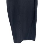 Swank Blue Long Sleeve Black MIDI Dress Photo 2