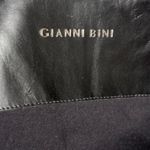 Gianni Bini Leather Knee High Stiletto Boots Sz 8 Black Crocodile Pointed Toe Photo 7