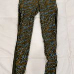 Aerie Offline By  Real Me Leggings Blue Green And Yellow Cheetah Print Size Medium Photo 0