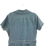 Show Me Your Mumu  Outlaw Romper Denim‎ Zip Front Belted Blue Size XL Photo 9