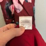 Fame and Partners  Floral-Print A-Line‎ Halter Gown Maroon Sz 2 Formal Prom Party Photo 11