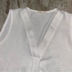 Entro White V-Neck Tank Top Women’s Small Photo 1