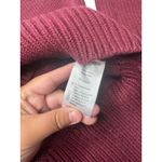 Jason Wu  Womens Hi-Lo Knit Sweater Maroon XS Warm Fall Winter Photo 2