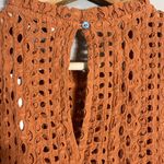 Madewell  Eyelet Ruffle-Sleeve Pintuck Mini Dress Women's Small Mulled Cider NWT Photo 10