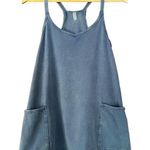 Free People Movement Hot Shot Mini Dress Built In Shorts Blue Indigo Size XS Photo 0