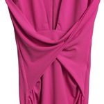Nookie Envy Mini Dress Neon Pink Bodycon V Neck Twist Valentine's Day S New Photo 1