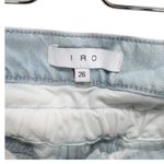 IRO Distressed Paperbag Belted High Waisted Jean Shorts Size 26 Photo 6