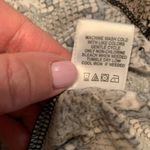 Badgley Mischka  Top L Large Blake Gray Snake Print Shirt Stretch Photo 8