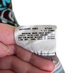 A Byer Vintage Y2K A. Byer Womens Size Medium Drop Waist Brown Teal Floral Halter Dress Photo 5