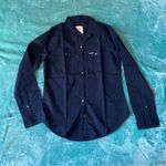Hollister Hollis yet Women’s Blue Button Down Full Sleeves Shirt Photo 0