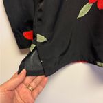 Bonworth  Black Top with Red Floral Design Photo 5