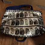 Laurel Burch Wild Cats Black White Navy Foiled Crossbody Bag Adjustable Photo 10
