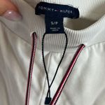 Tommy Hilfiger White Elastic Waist Pull On Spellout Branded Lounge Shorts Small Photo 2