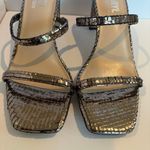 FARYL by Farylrobin Analisa Pewter Metallic Heeled Sandal Womens Size 7 Brown Photo 3