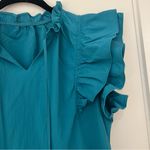 The Drop Teal Waist Mini Dress Blue Size L Photo 5