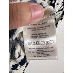 Anthropologie Vanessa Virginia Abstract Print Navy White V-Neck Tunic Top Size M Photo 5